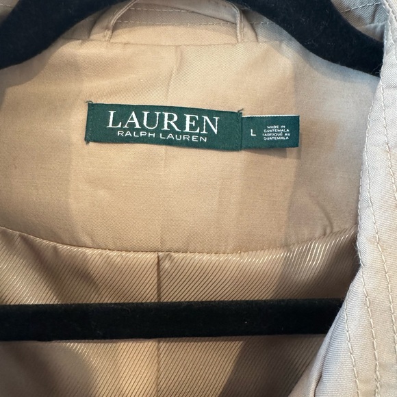 NWT Ralph Lauren Classic Sand Trench Coat Size Large - Picture 3 of 13